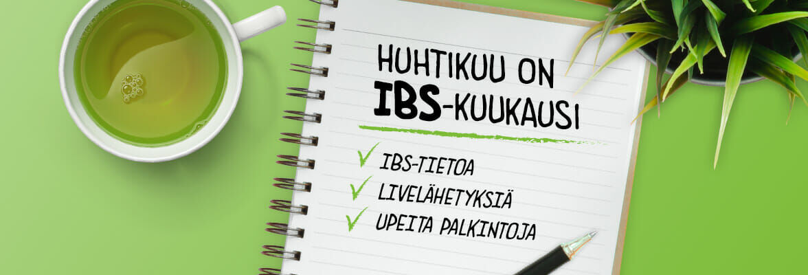 Huhtikuu on IBS-kuukausi Huhtikuu on IBS-kuukausi